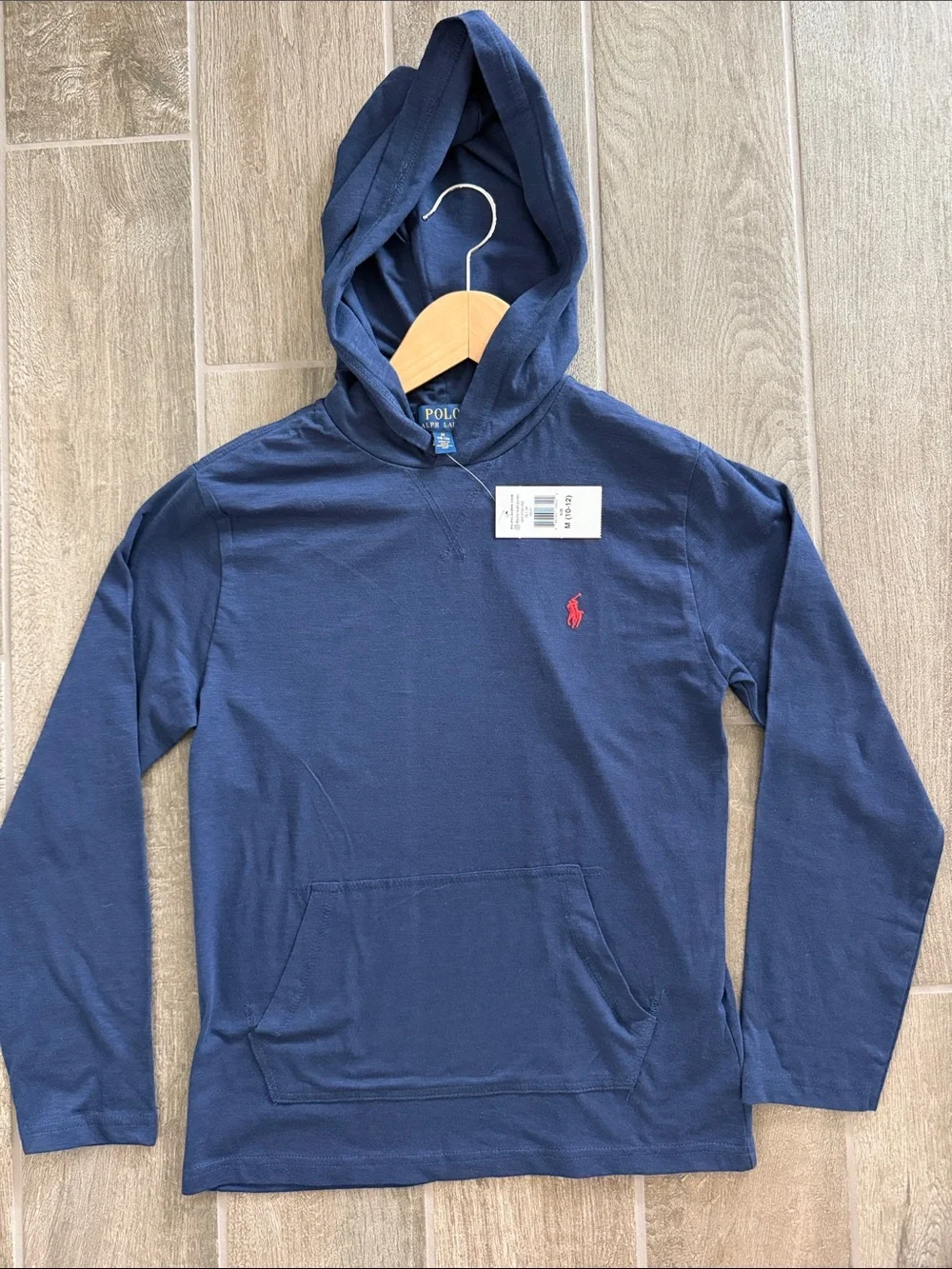 BNWT Polo by Ralph Lauren Boys size M 10-12 Navy hoodie